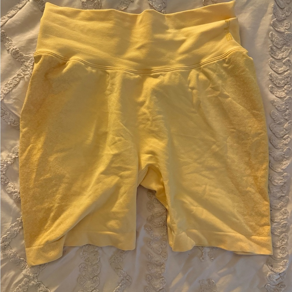 DFYNE Yellow Women's Athletic Shorts (new)